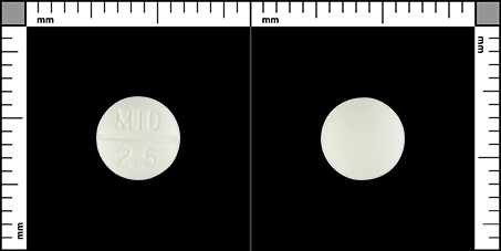 Tafla 2,5 mg Tafla