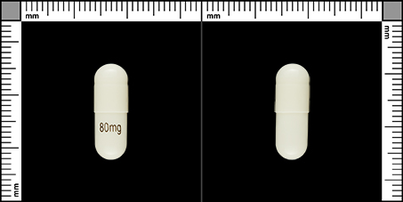 Tafla 80 mg Hylki